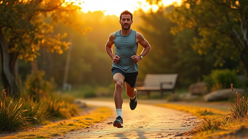 Healthy person running nature fb4c554f