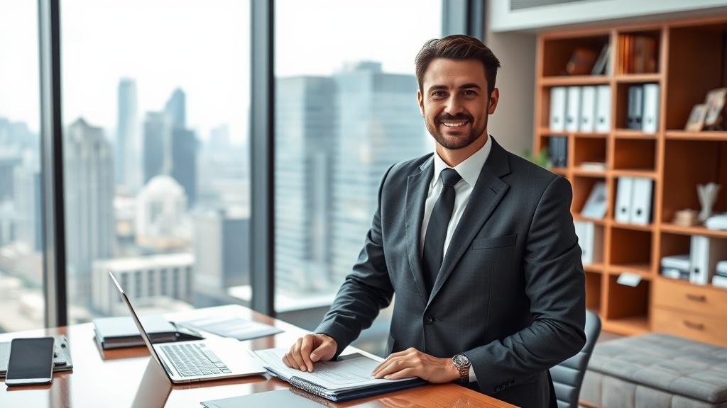 Successful businessman startup f41b8226